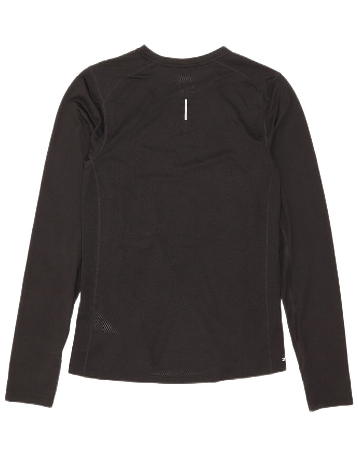 Nike Mens Dri Fit Top Manga Longa Pequeno Poliéster Preto