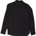 Camisa masculina ALL SAINTS pequena azul marinho estampa animal algodão