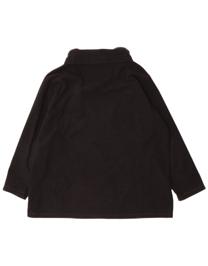Suéter de lã grande Marks & Spencer feminino Reino Unido 18 XL preto poliéster