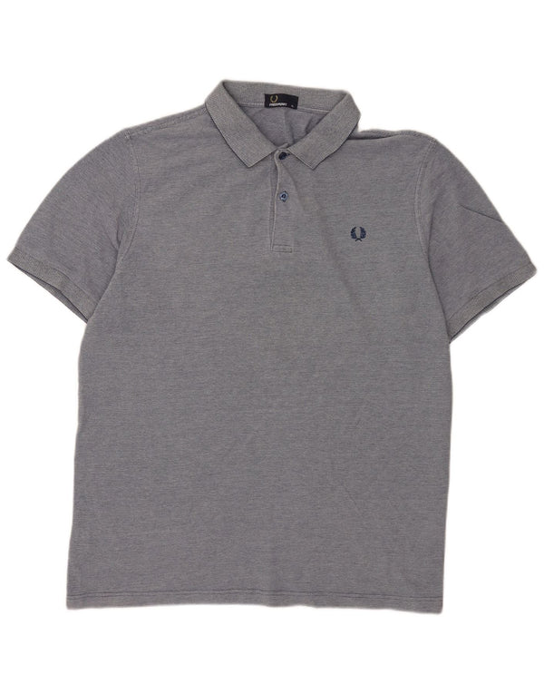 Camisa polo masculina Fred Perry XL algodão azul