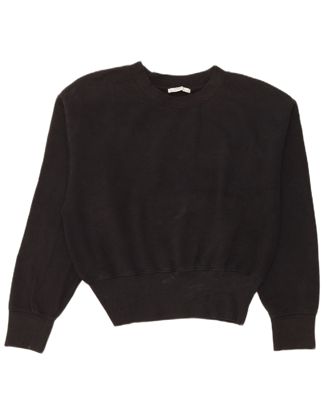 Zara moletom feminino jumper UK 16 grande preto