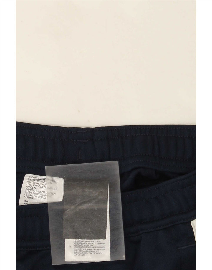 Calça de treino masculina Adidas Climalite grande poliéster azul marinho