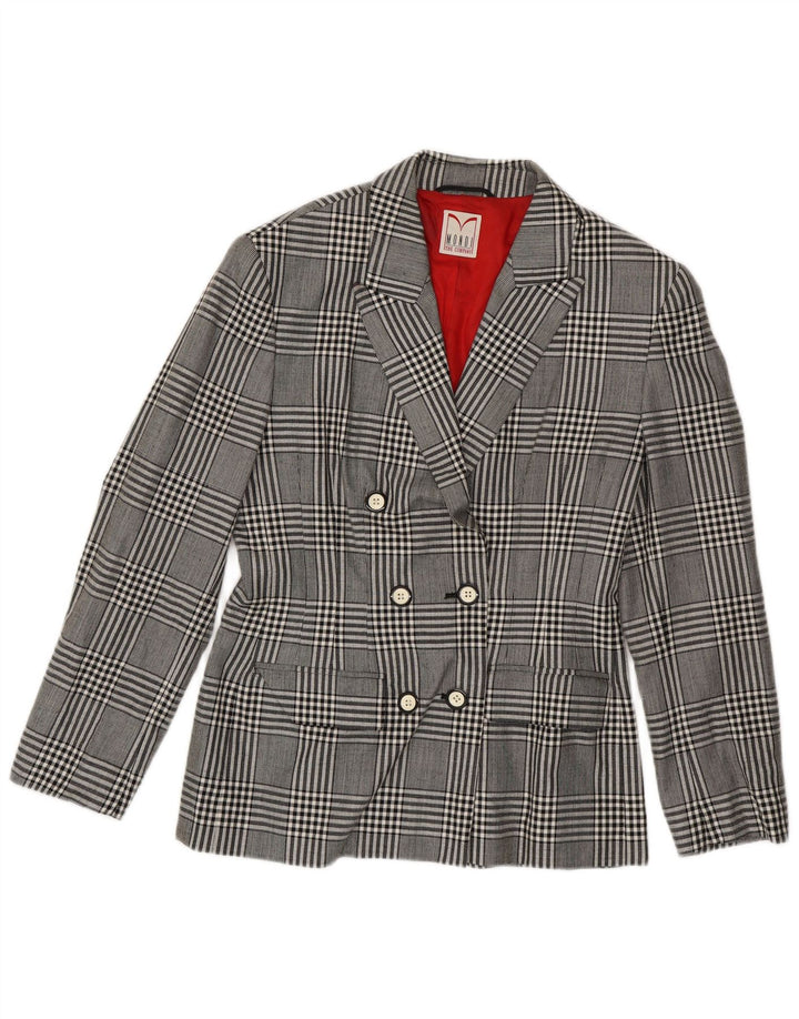 Jaqueta blazer feminina Mondi com peito duplo UE 38 cinza médio houndstooth