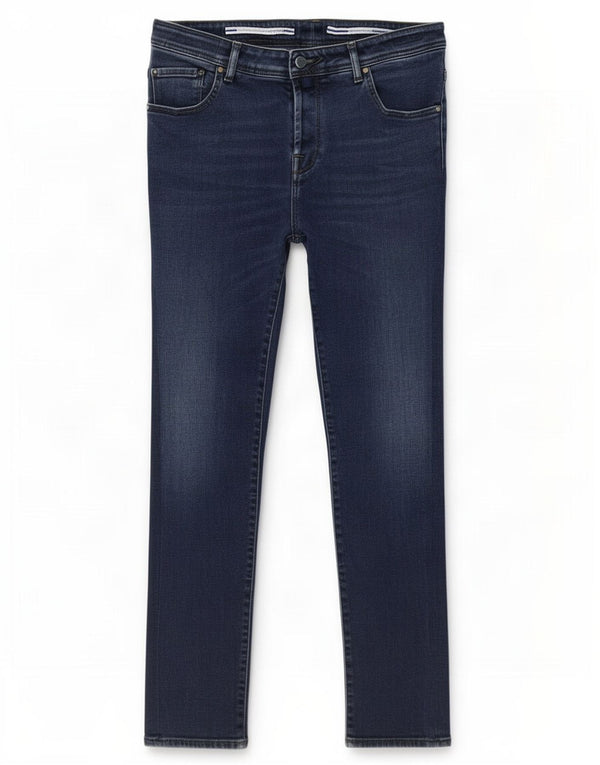 Jacob Cohen Mens Skinny Jeans W38 L31 Azul Marinho Algodão