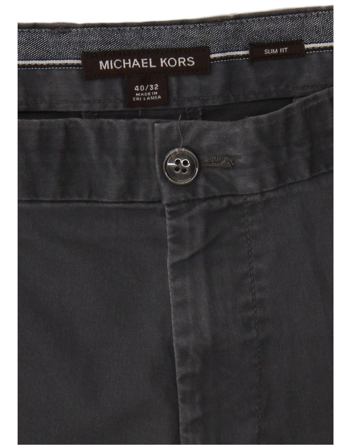Calça Chino Masculina MICHAEL KORS Slim Fit W40 L32 Algodão Cinza