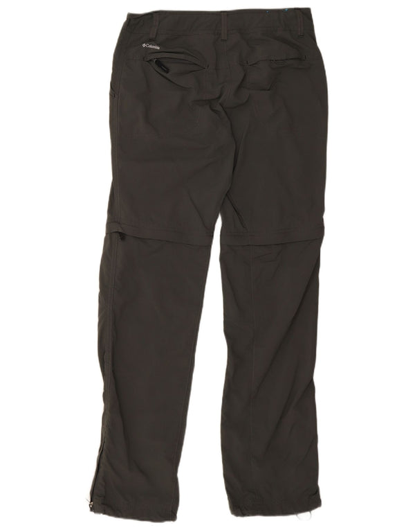 Calça cargo feminina Columbia Omni-Shade para caminhada EUA 6 médio W30 L32 cinza