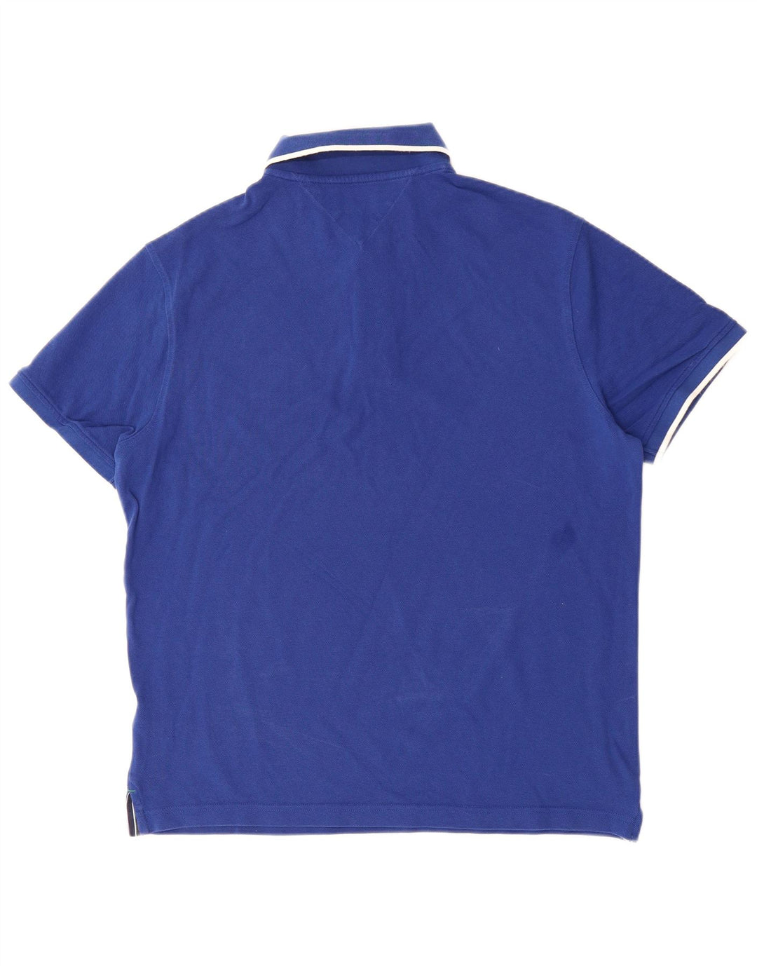Camisa polo masculina TOMMY HILFIGER algodão azul médio