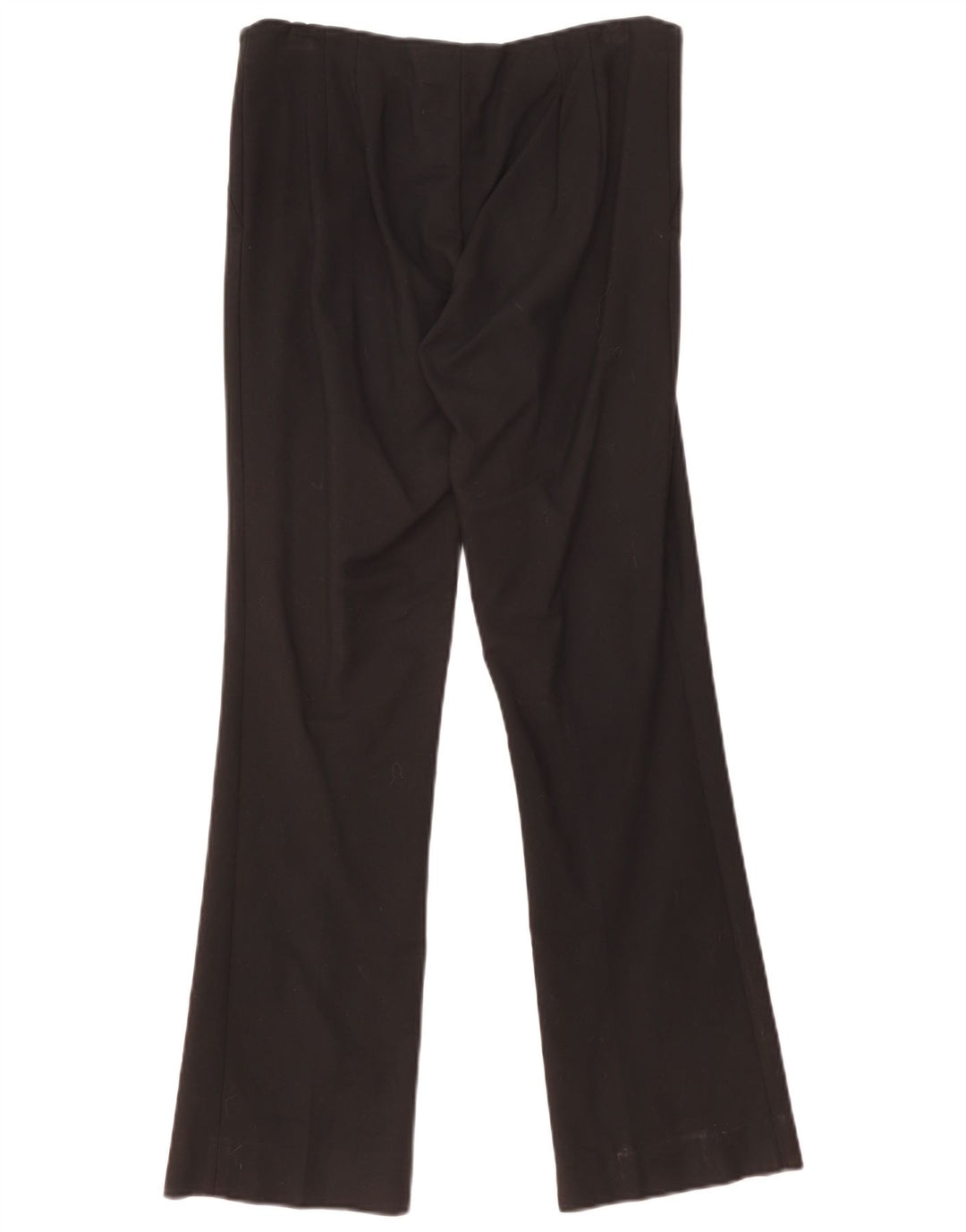 Zara Calça feminina casual bootcut médio W30 L30 algodão preto