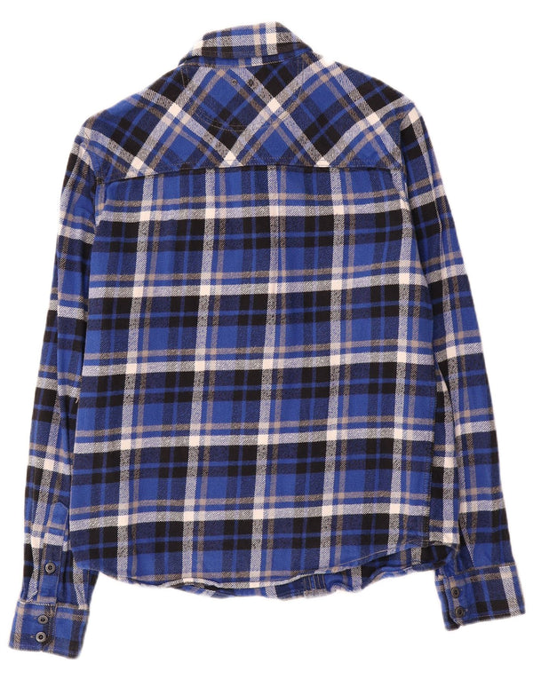 Camisa Converse Masculina Flanela Média Xadrez Azul