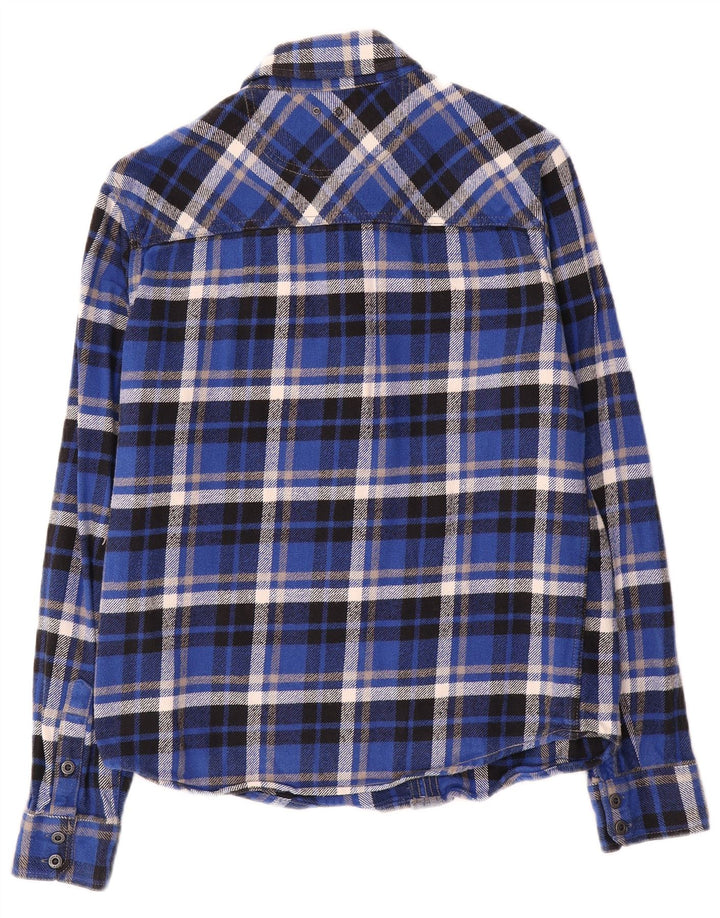 Camisa Converse Masculina Flanela Média Xadrez Azul