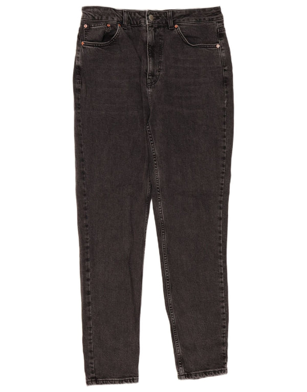 Topshop Jeans Slim Feminino UK 14 Médio W30 L29 Algodão Preto
