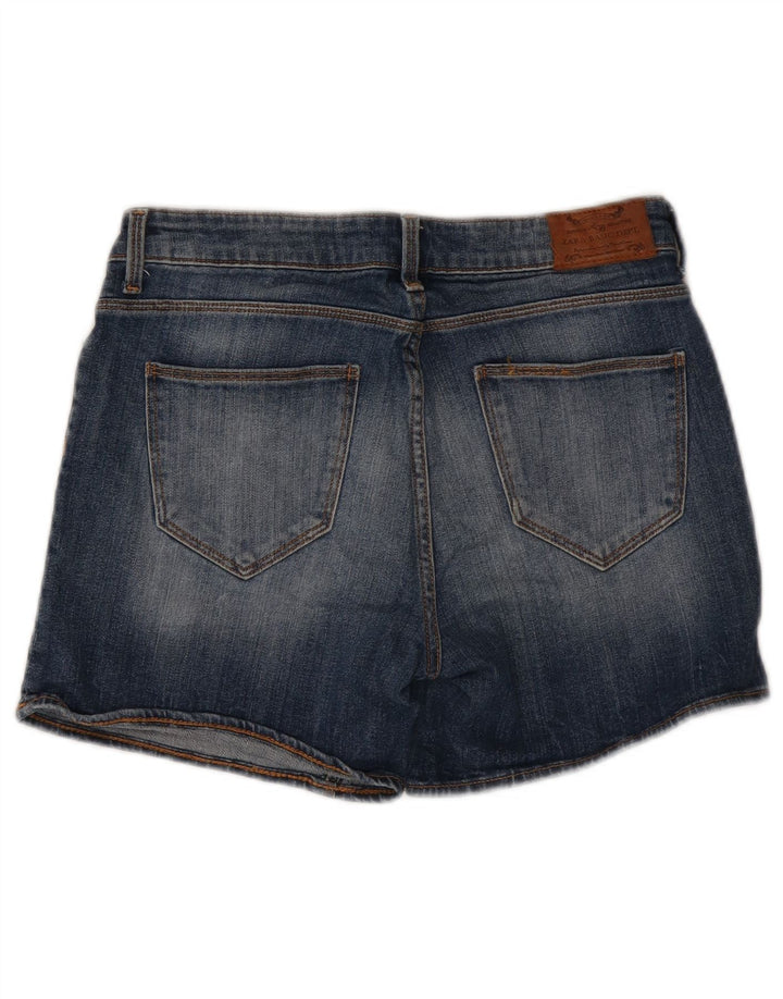 ZARA Womens Denim Shorts EU 42 Large W32  Blue Cotton