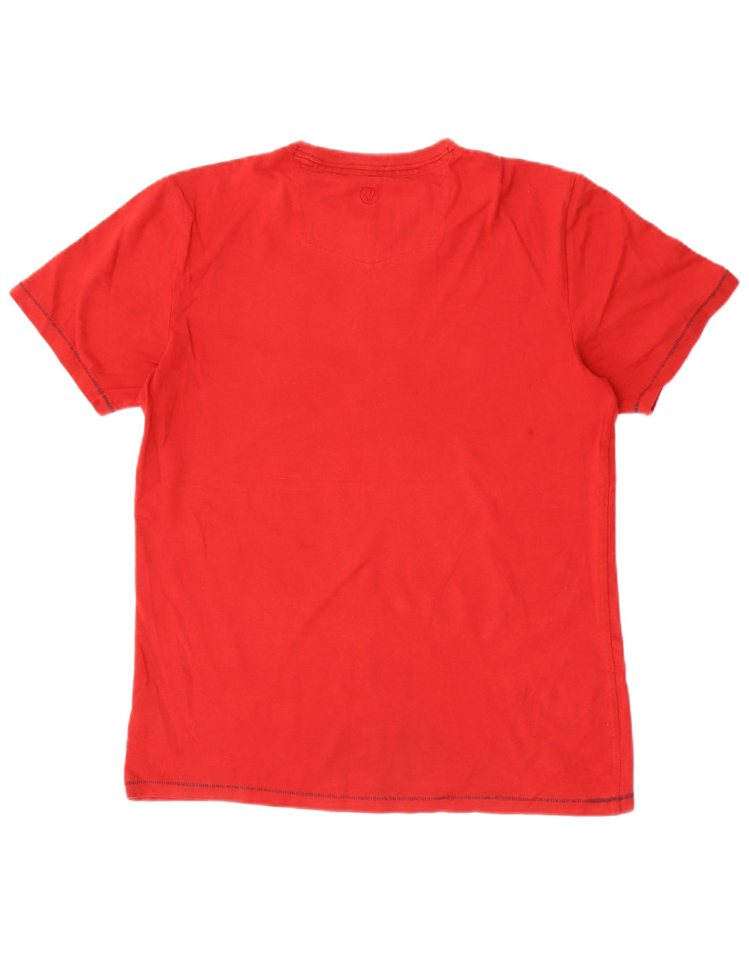 Camiseta gráfica masculina Fat Face Top médio algodão vermelho