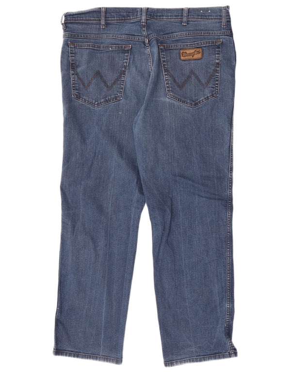Wrangler Masculino Texas Straight Jeans W40 L30 Azul Algodão