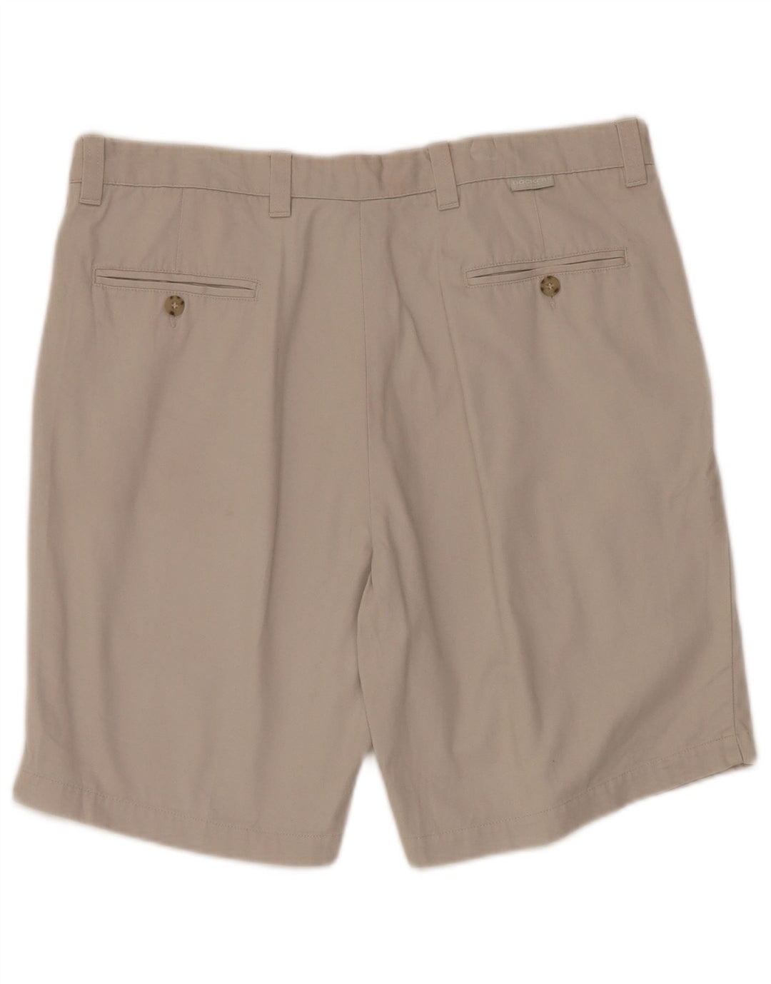 DOCKERS Masculino Pegged Chino Shorts W36 Grande Algodão Bege