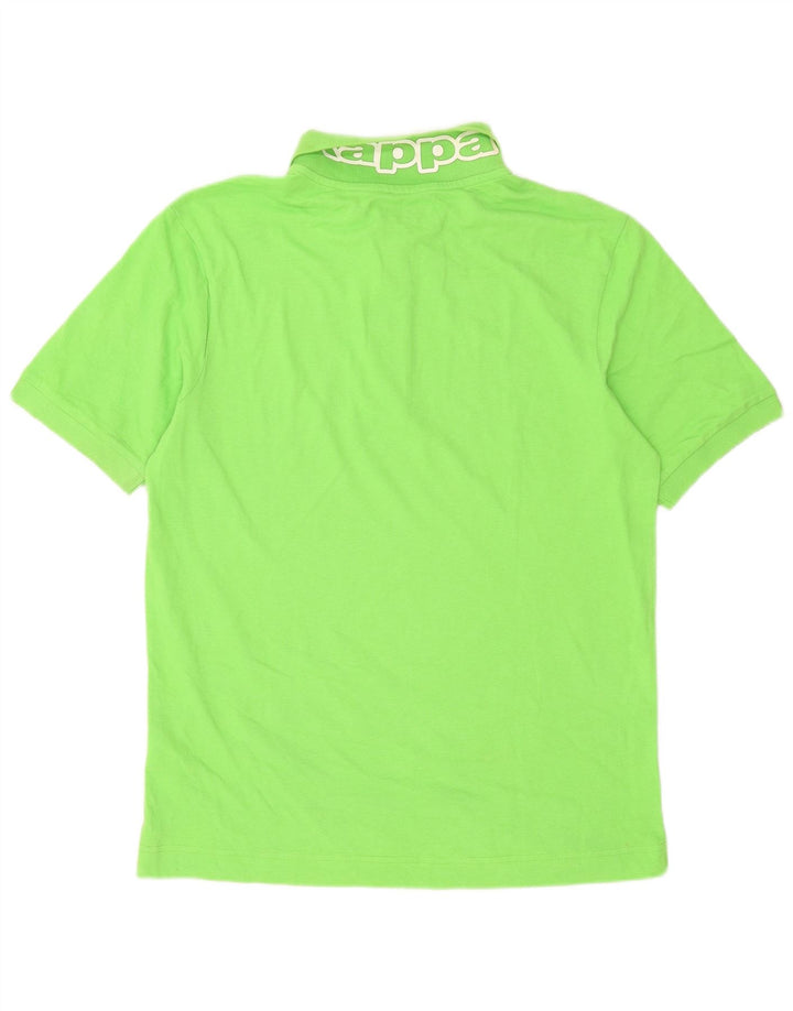 Camisa polo masculina Kappa algodão verde médio