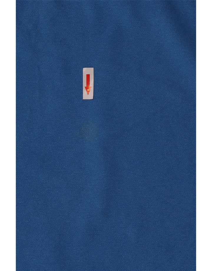 Camisa polo masculina Kappa algodão azul médio