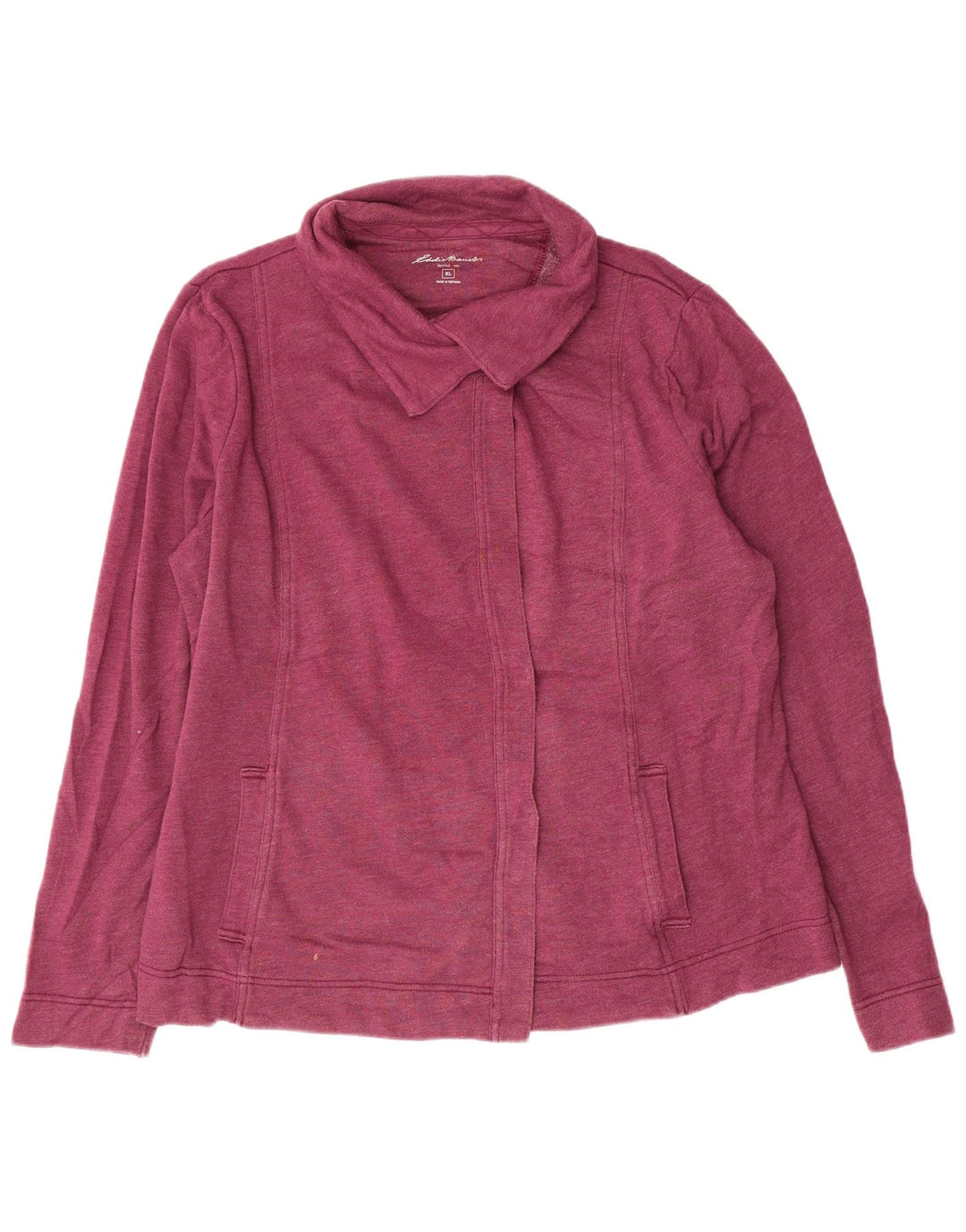 EDDIE BAUER Jaqueta feminina oversized de treino UK 18 XL algodão rosa