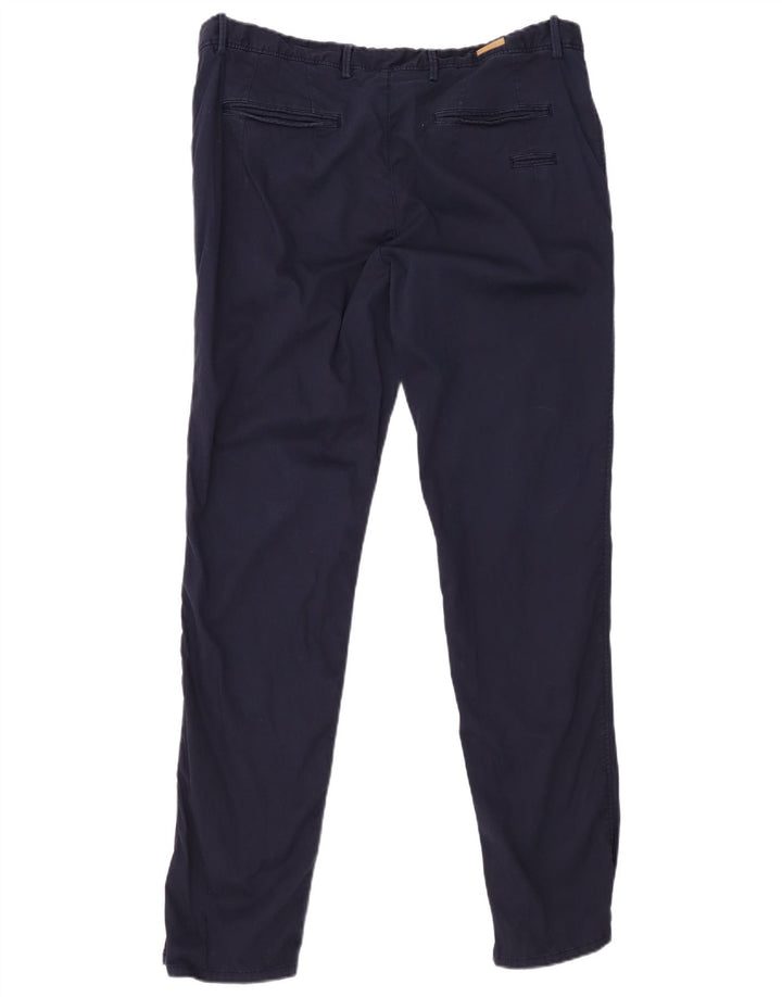 Calça Chino Masculina Slim MASSIMO DUTTI EU 46 XL W36 L32 Algodão Azul Marinho