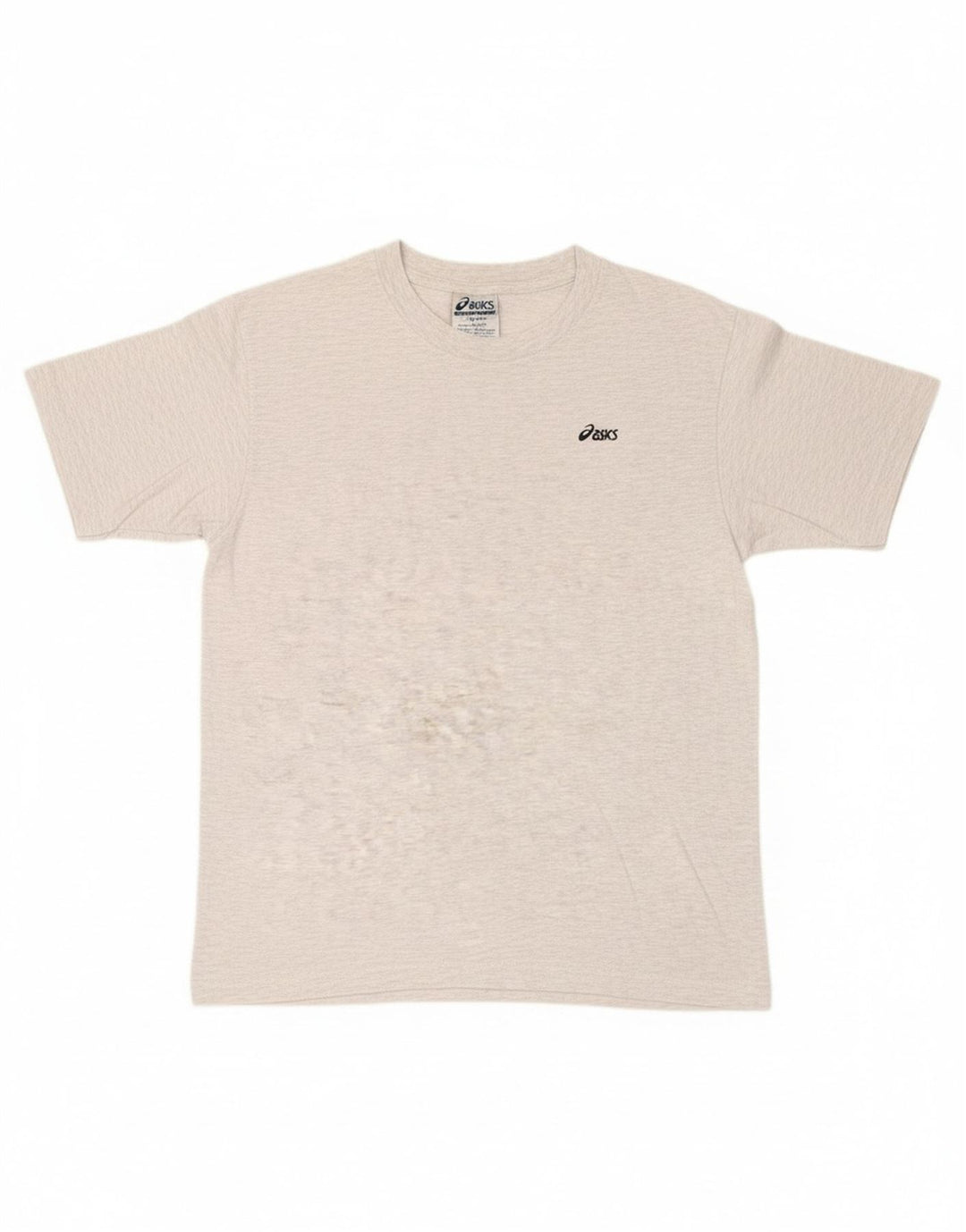 Camiseta masculina ASICS grande algodão cinza
