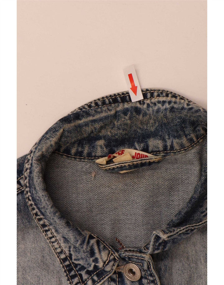 Jaqueta jeans feminina Place du Jour EU 36 algodão azul pequeno