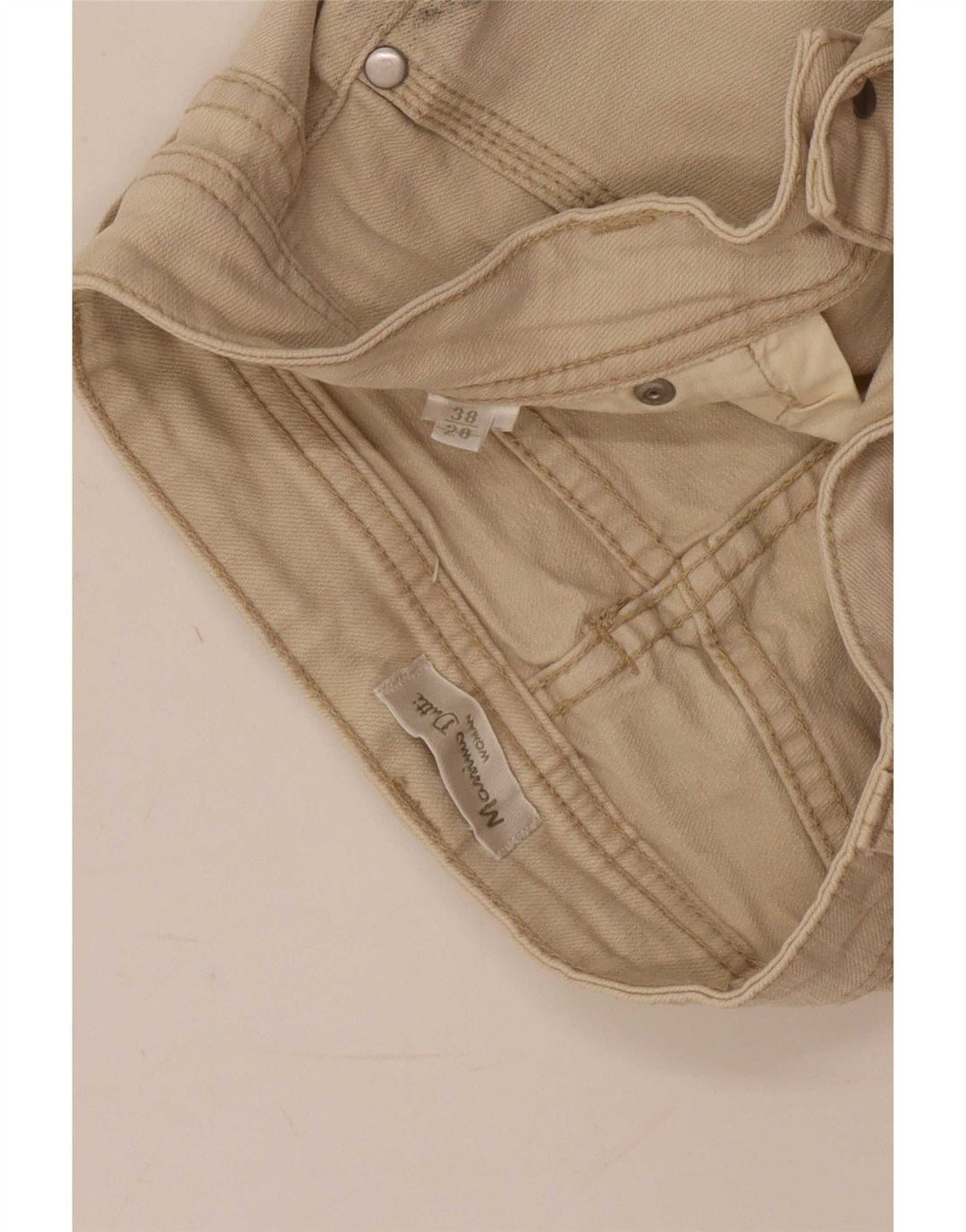 Jeans Slim Feminino Massimo Dutti EU 38 Pequeno W28 L32 Bege