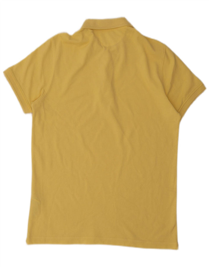 Camisa polo masculina Massimo Dutti médio algodão amarelo