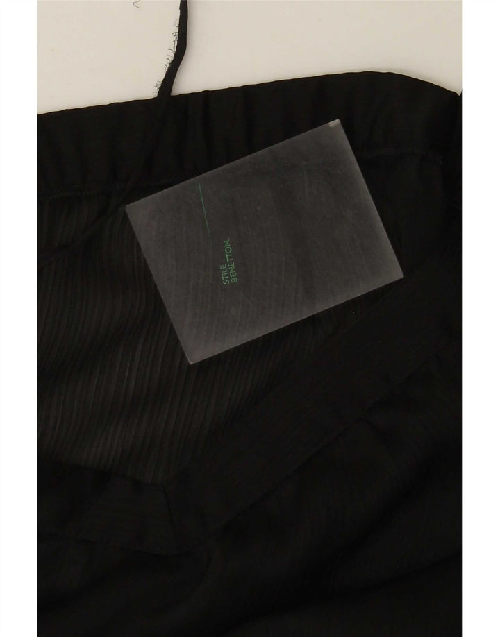 Benetton Cami Top Feminino UK 12 Médio Preto