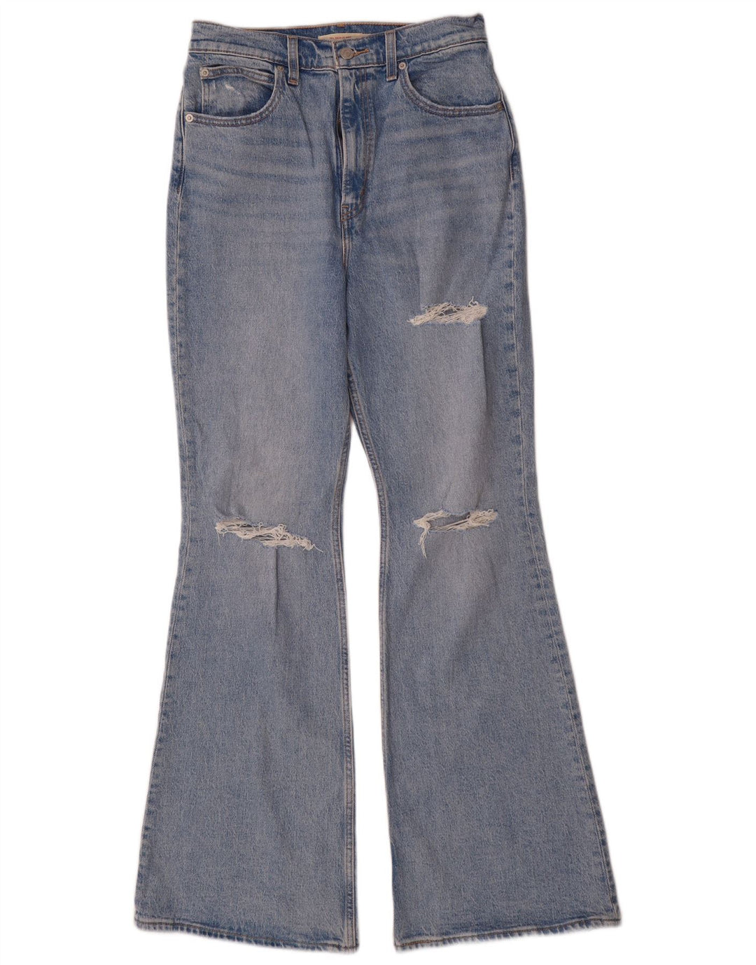 Calça jeans feminina Levi's com cintura alta e cintura alta W29 L32 algodão azul