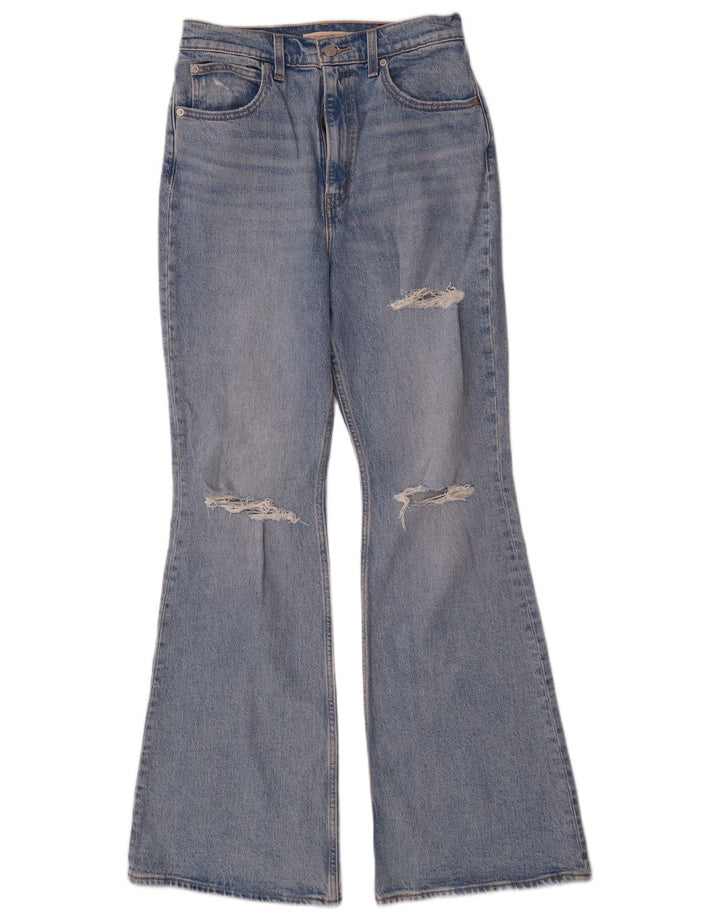 Calça jeans feminina Levi's com cintura alta e cintura alta W29 L32 algodão azul