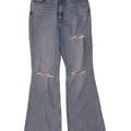 Calça jeans feminina Levi's com cintura alta e cintura alta W29 L32 algodão azul