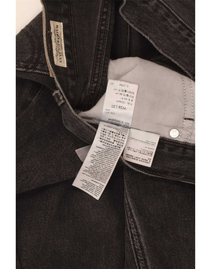 Jeans feminino Levi's Dad Tapered W26 L30 algodão cinza