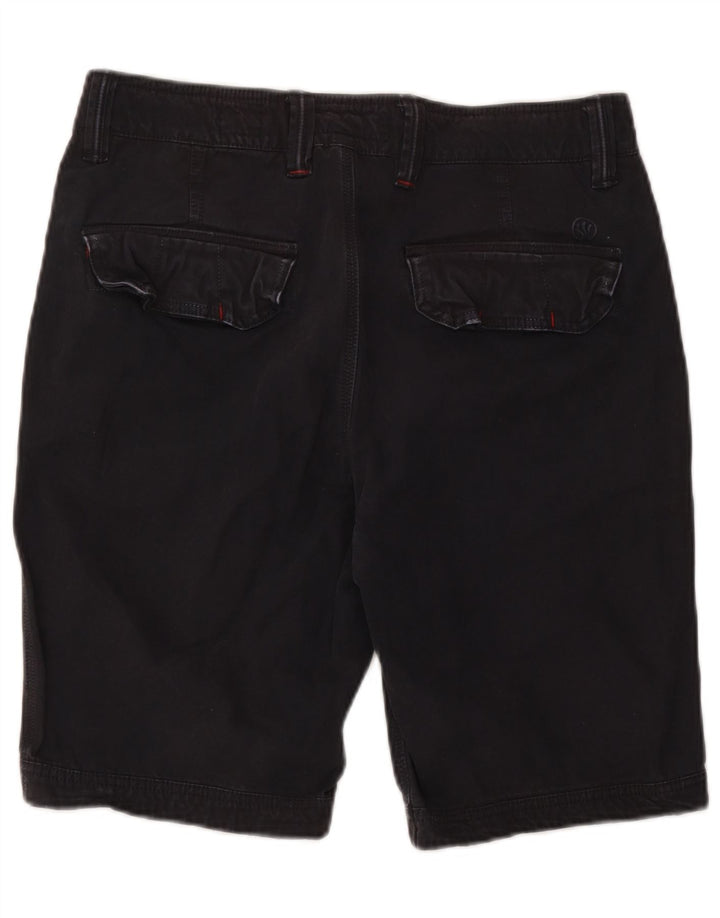 Shorts Chino Masculino Fat Face W34 Grande Algodão Preto