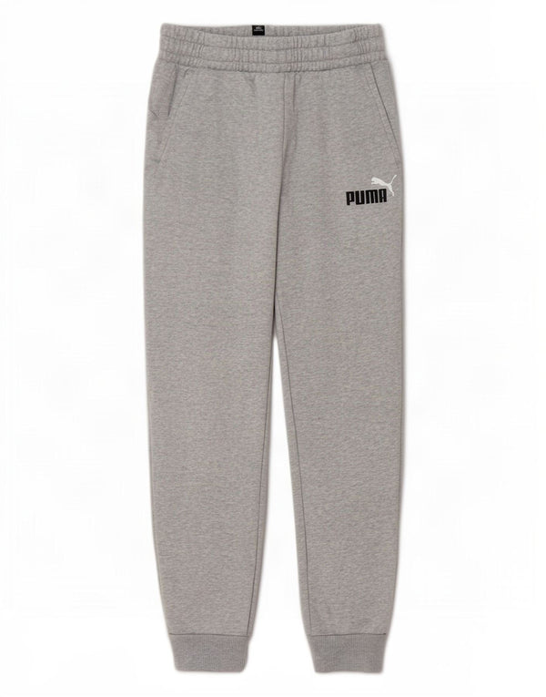 Puma Boys Graphic Calças de treino Joggers 11-12 anos cinza manchado