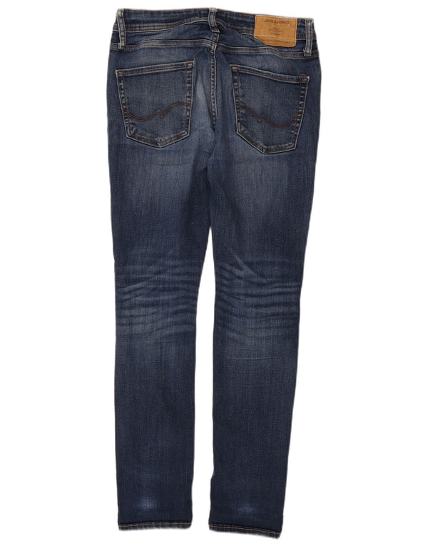 Calça jeans feminina Jack & Jones Liam Distressed W30 L30 azul algodão