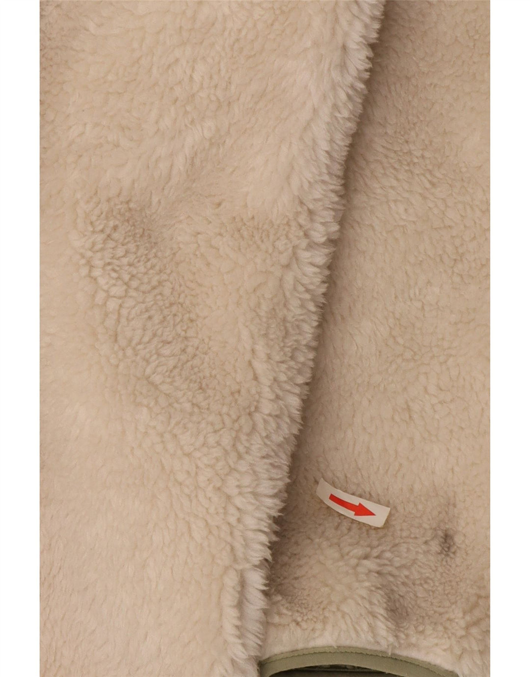 Jaqueta corta-vento feminina com capuz grande Zara UK 10 pequena off white