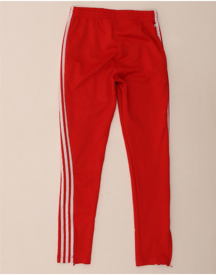 Calças de treino femininas Adidas UK 8 pequenas vermelhas
