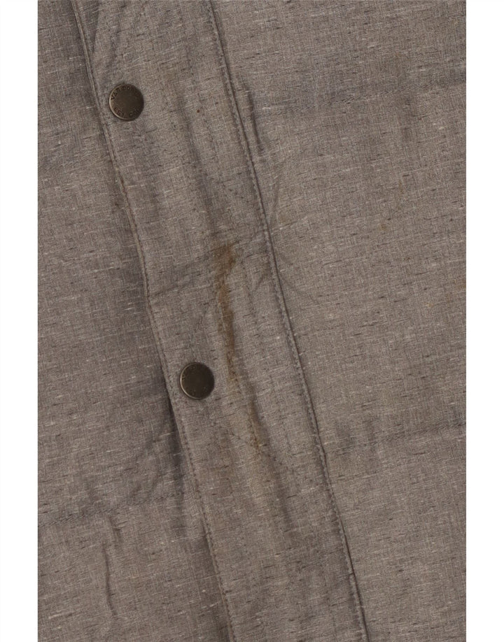 Jaqueta VANS masculina acolchoada com capuz UK 38 médio cinza nylon