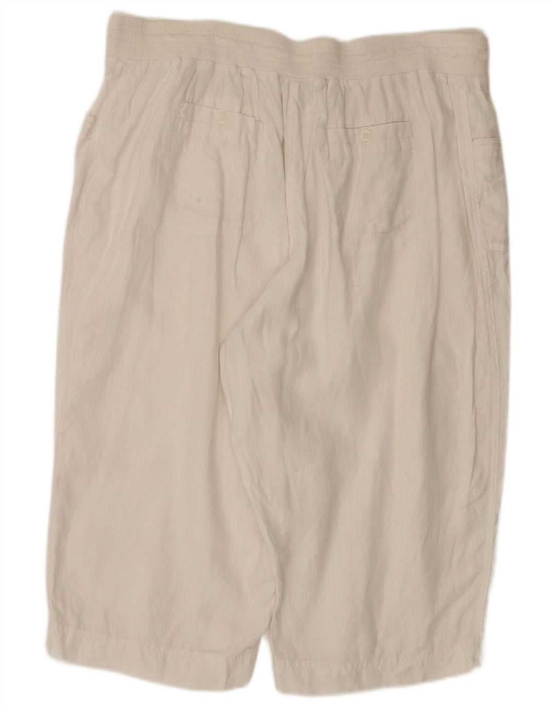 Bermuda feminina Marks & Spencer Autograph UK 18 XL W36 branca