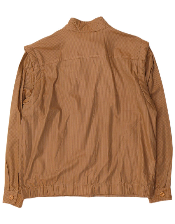 Jaqueta utilitária masculina Southern IT 48 poliéster risca de giz bege médio