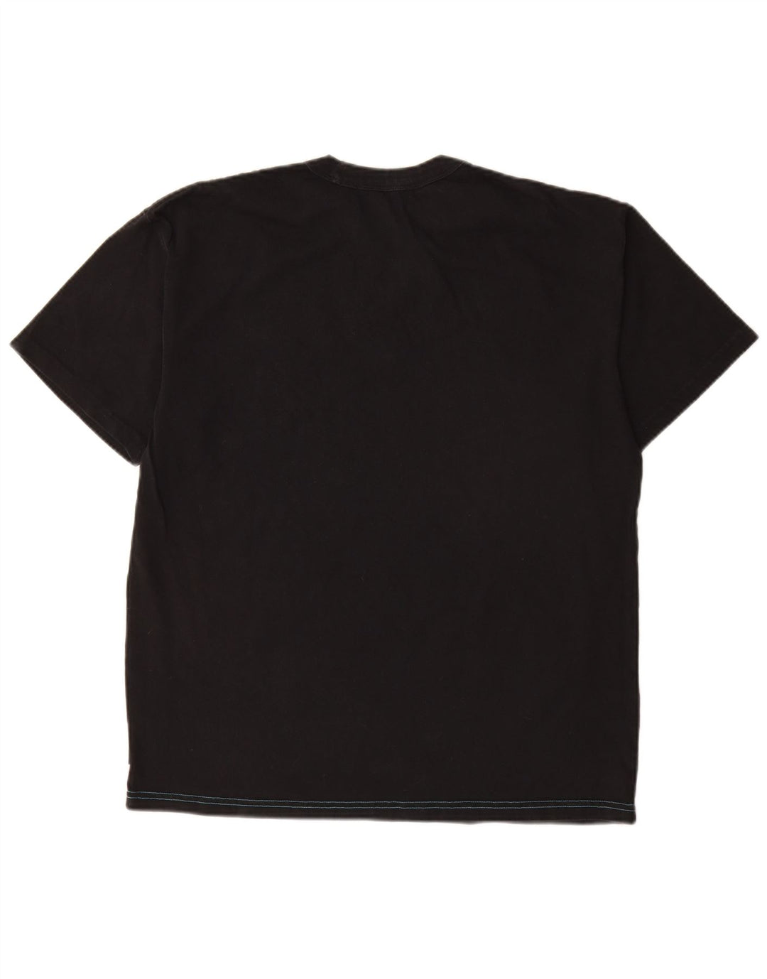 Nike Mens Camiseta Top Médio Algodão Preto