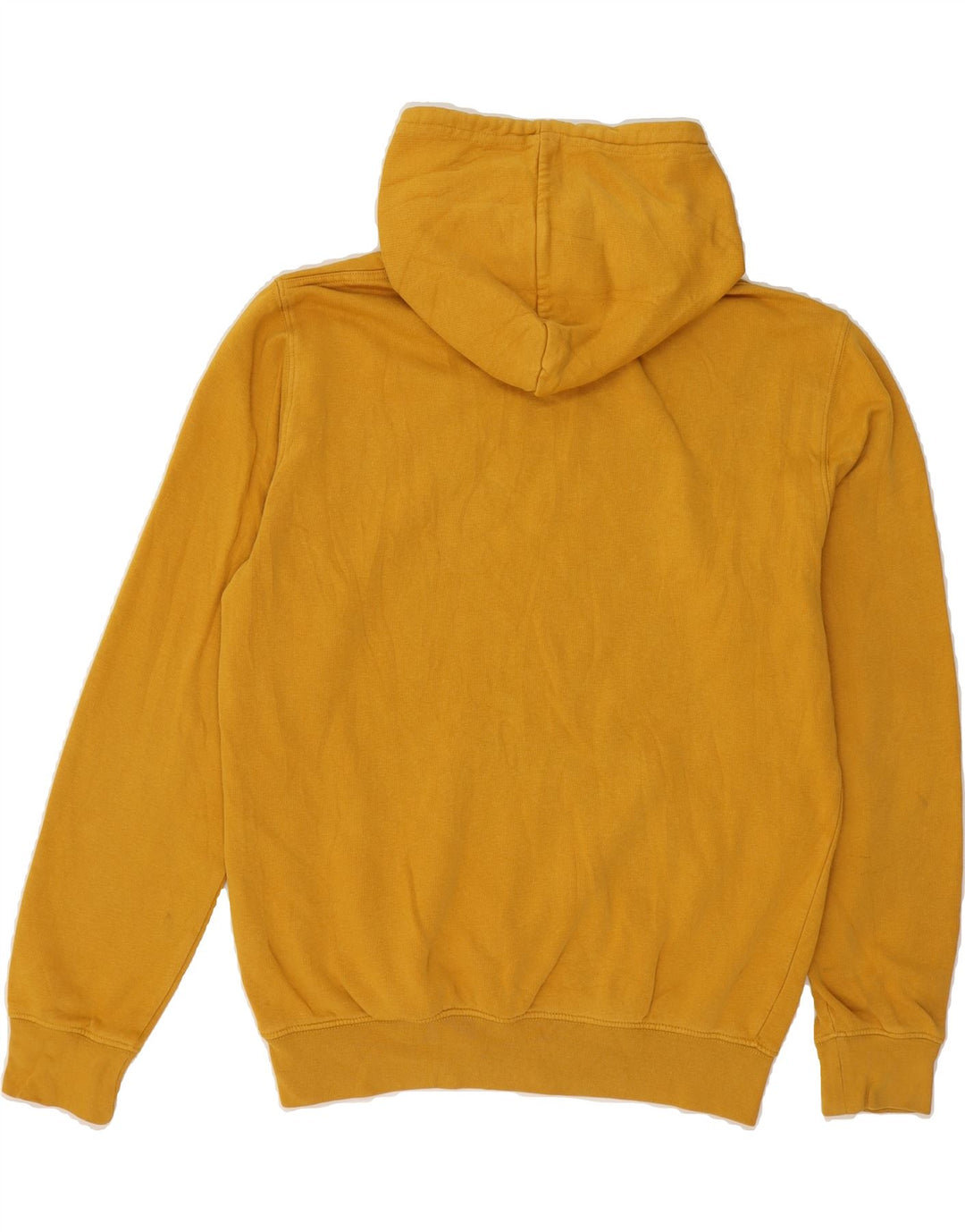 CHAMPION Mens Graphic Hoodie Jumper Small Yellow Cotton Vintage Champion and Second-Hand Champion from Messina Hembry 