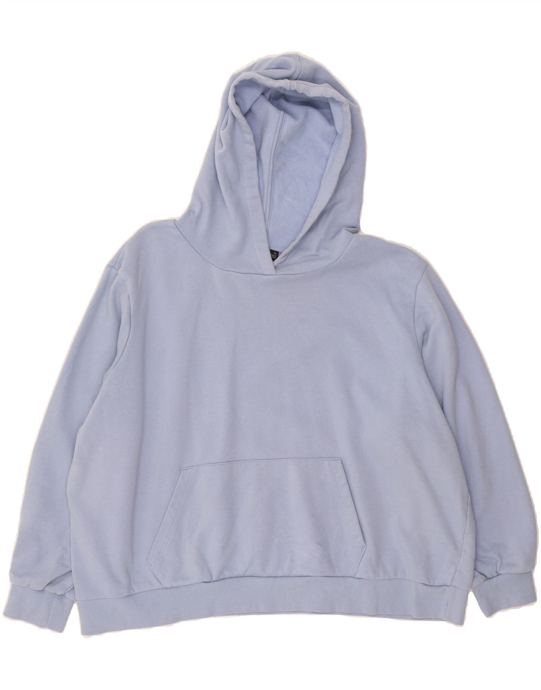 MARKS & SPENCER Womens Oversized Hoodie Jumper UK 18 XL Blue Cotton Vintage Marks & Spencer and Second-Hand Marks & Spencer from Messina Hembry 