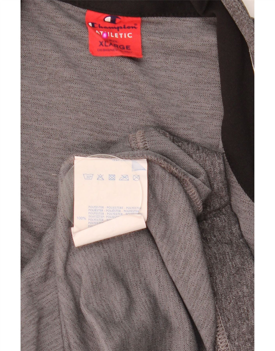 CHAMPION Mens Treino Top Jaqueta XL Cinza Colourblock Poliéster