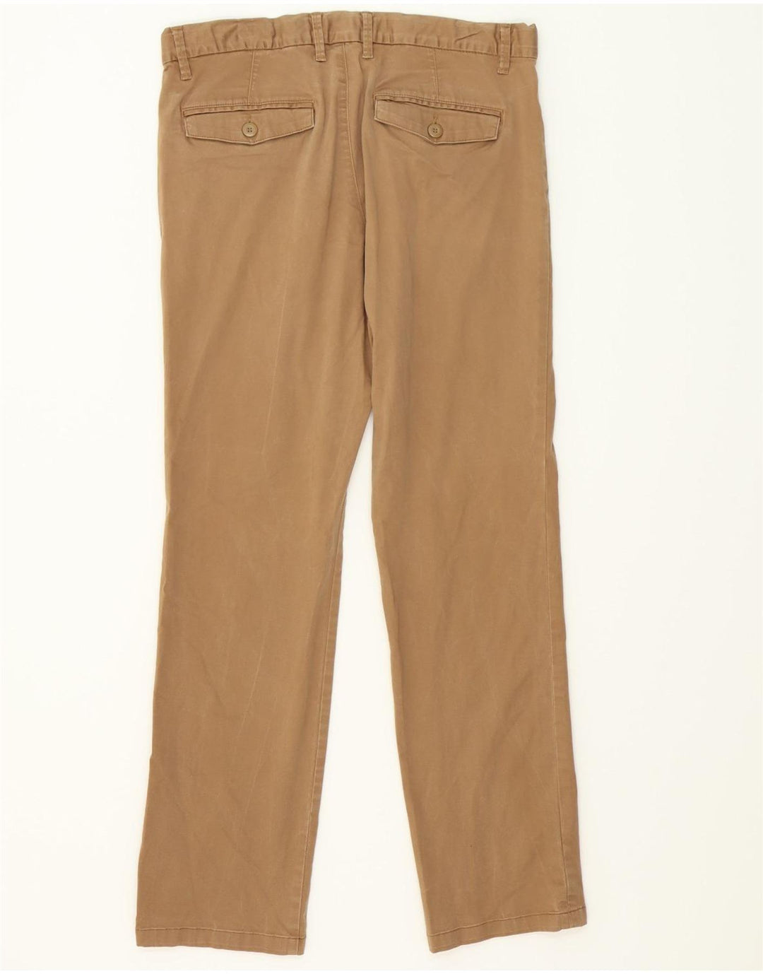 JULES Womens Straight Chino Trousers IT 42 Medium W34 L30 Brown Cotton Vintage Jules and Second-Hand Jules from Messina Hembry 