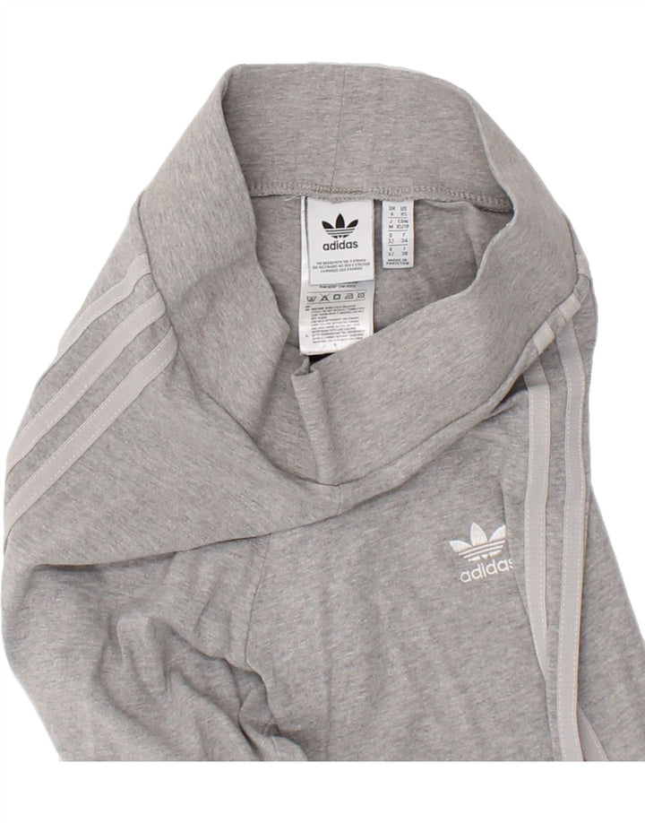 ADIDAS Womens Leggings UK 6 XS Grey Cotton Vintage Adidas and Second-Hand Adidas from Messina Hembry 