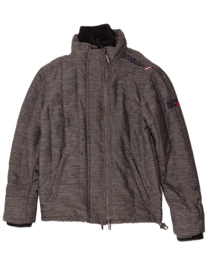 Jaqueta corta-vento masculina Superdry UK 34 XS cinza nylon