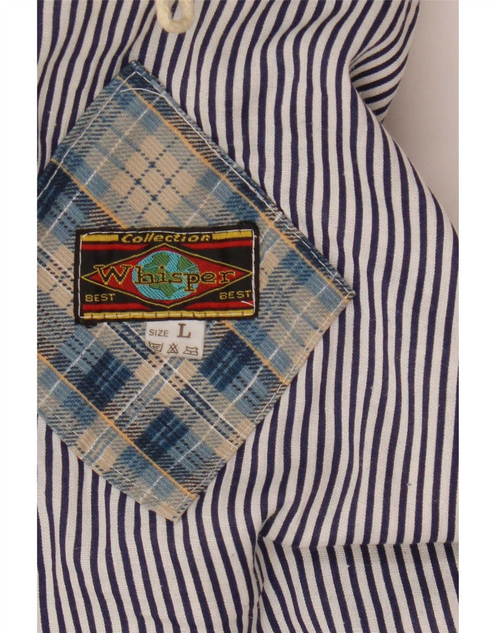 Jaqueta corta-vento masculina Whisper com capuz gráfico UK 40 grande xadrez azul marinho