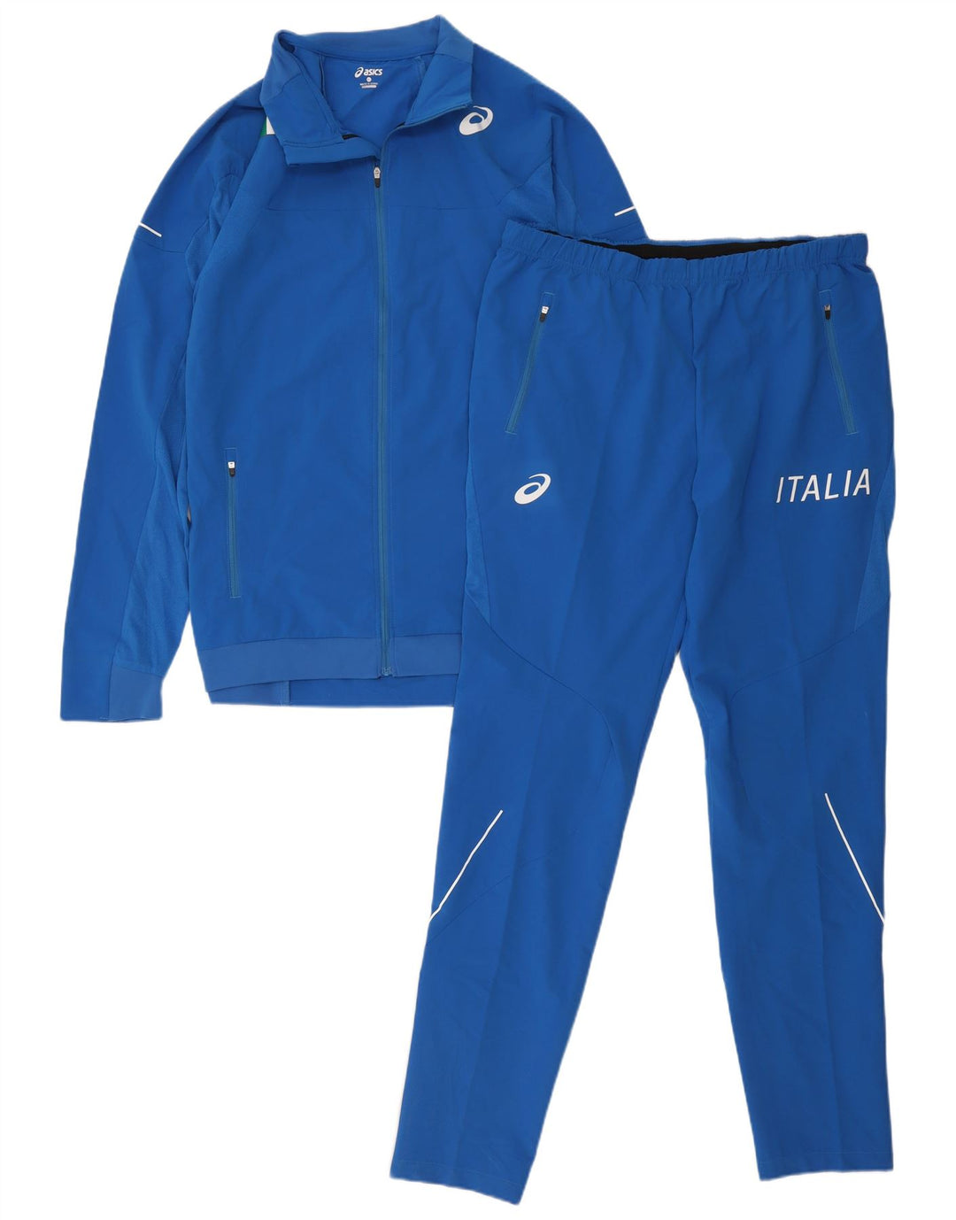Asics Mens Italia Graphic Full Tracksuit XL Azul Poliéster