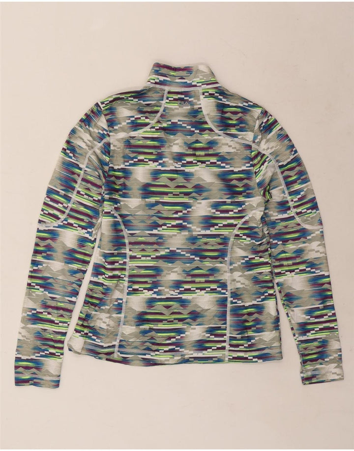 FILA Pulôver Feminino Top de Treino UK 12 Médio Multicolorido Geométrico